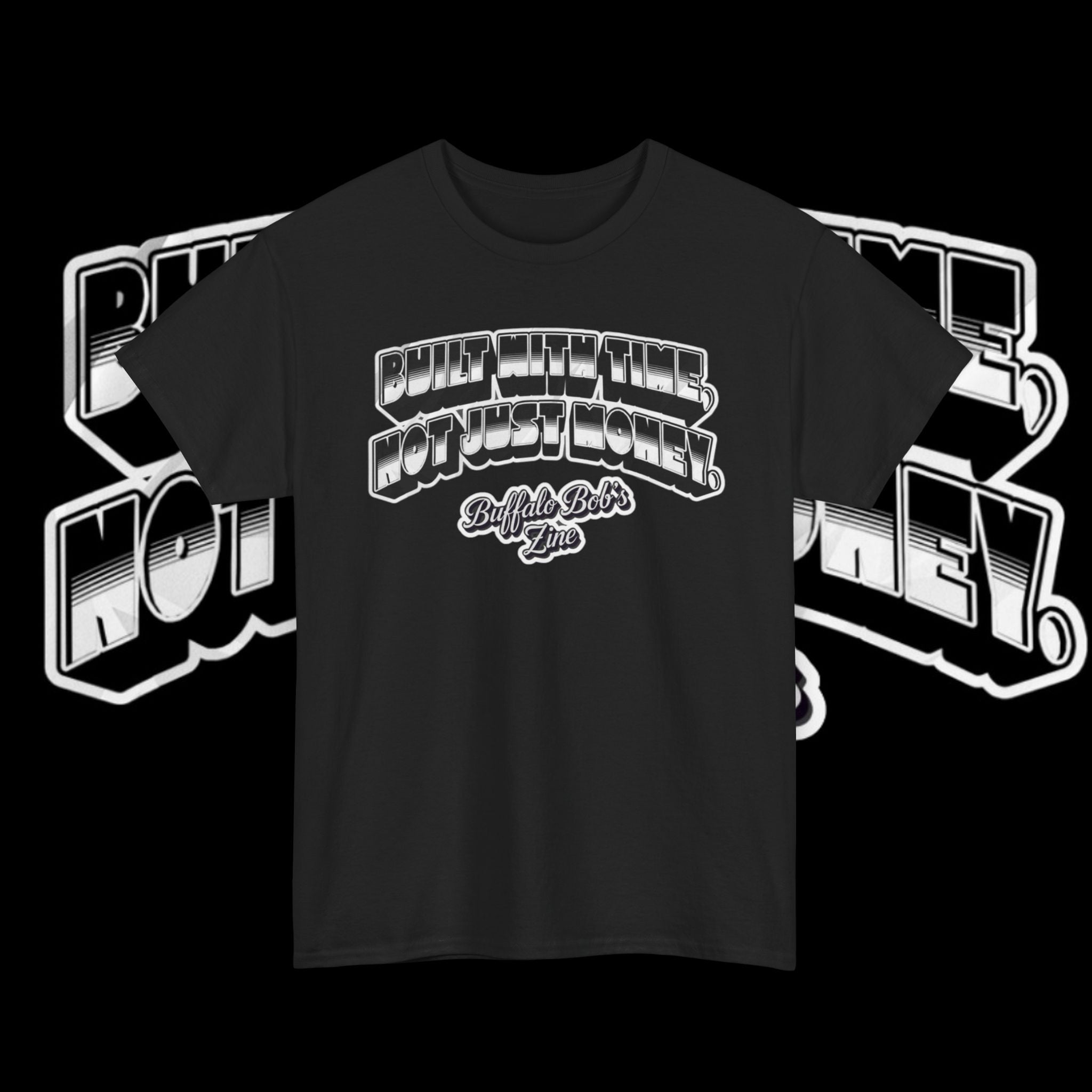 Built With Time Buffalo Bob's Zine  Graphic T‑Shirt