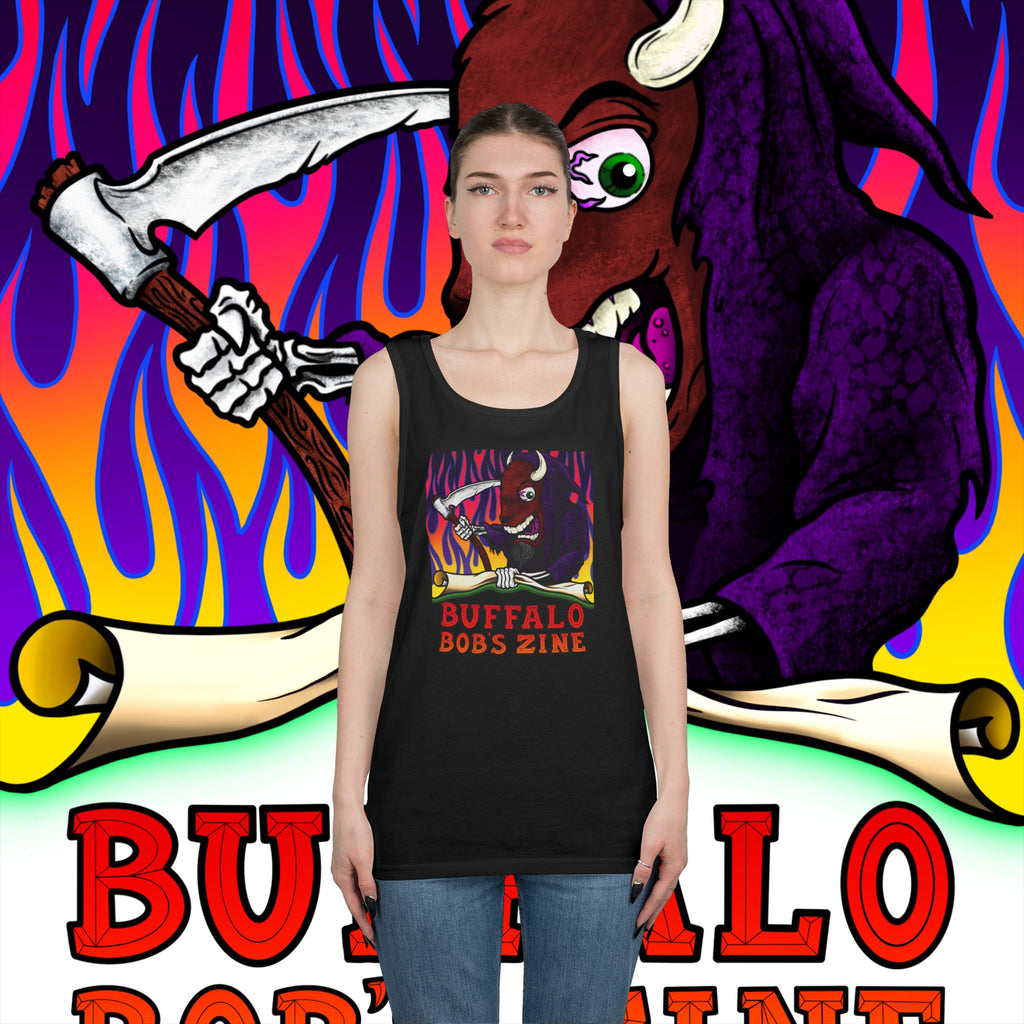 Buffalo Bob's Zine Flame Graphic Tank Top