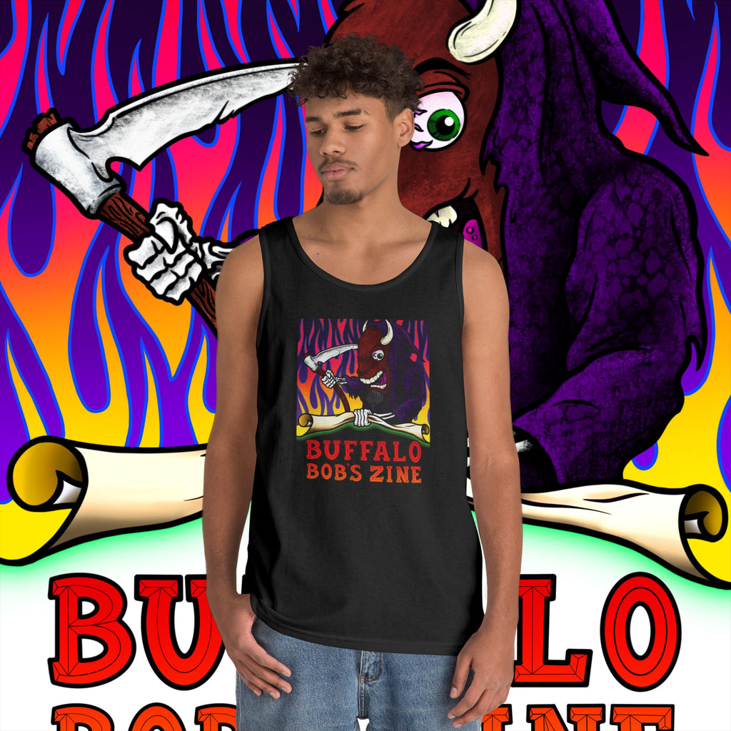 Buffalo Bob's Zine Flame Graphic Tank Top