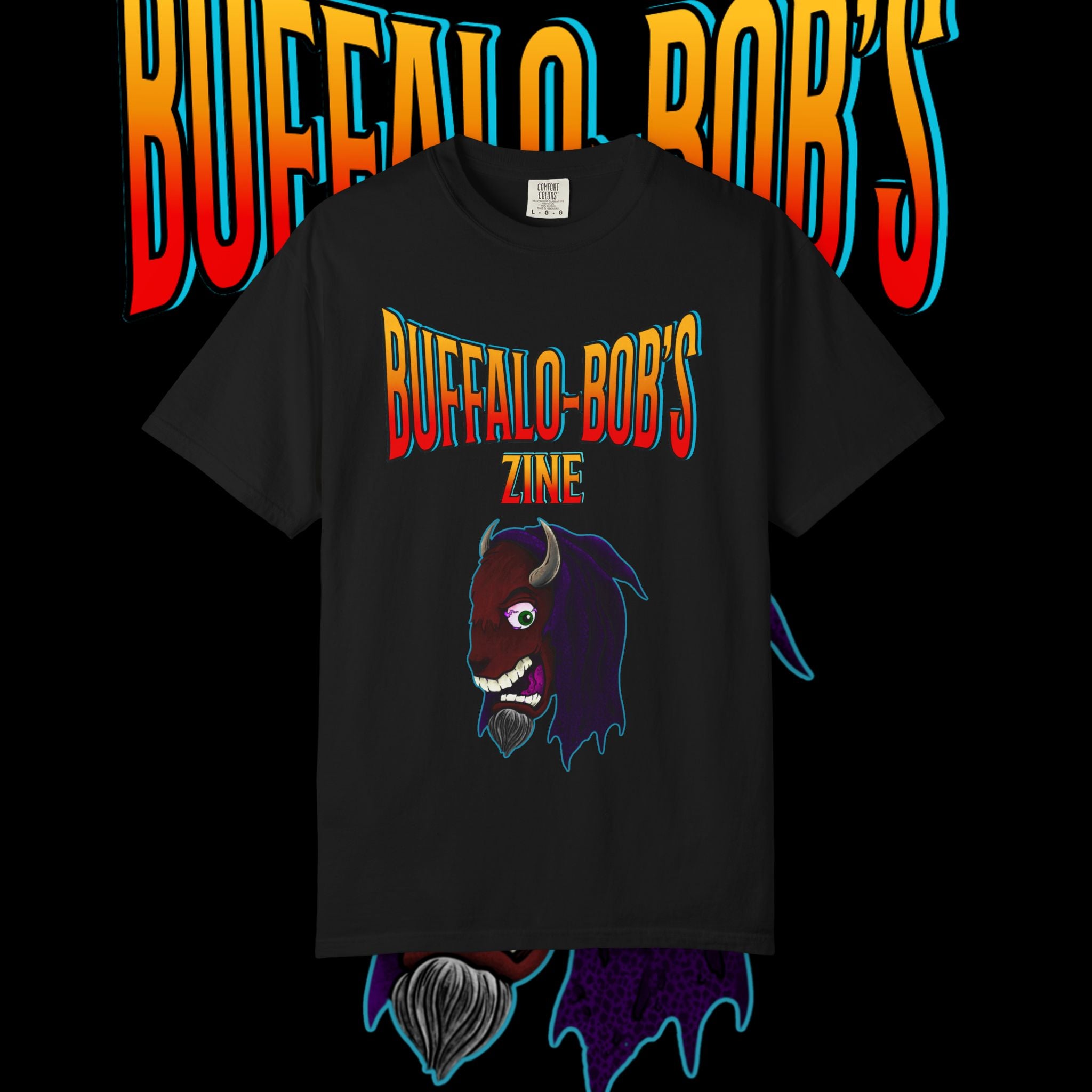 Buffalo-Bob's Zine T-Shirt — "Buffalo Head" Retro Graphic Tee